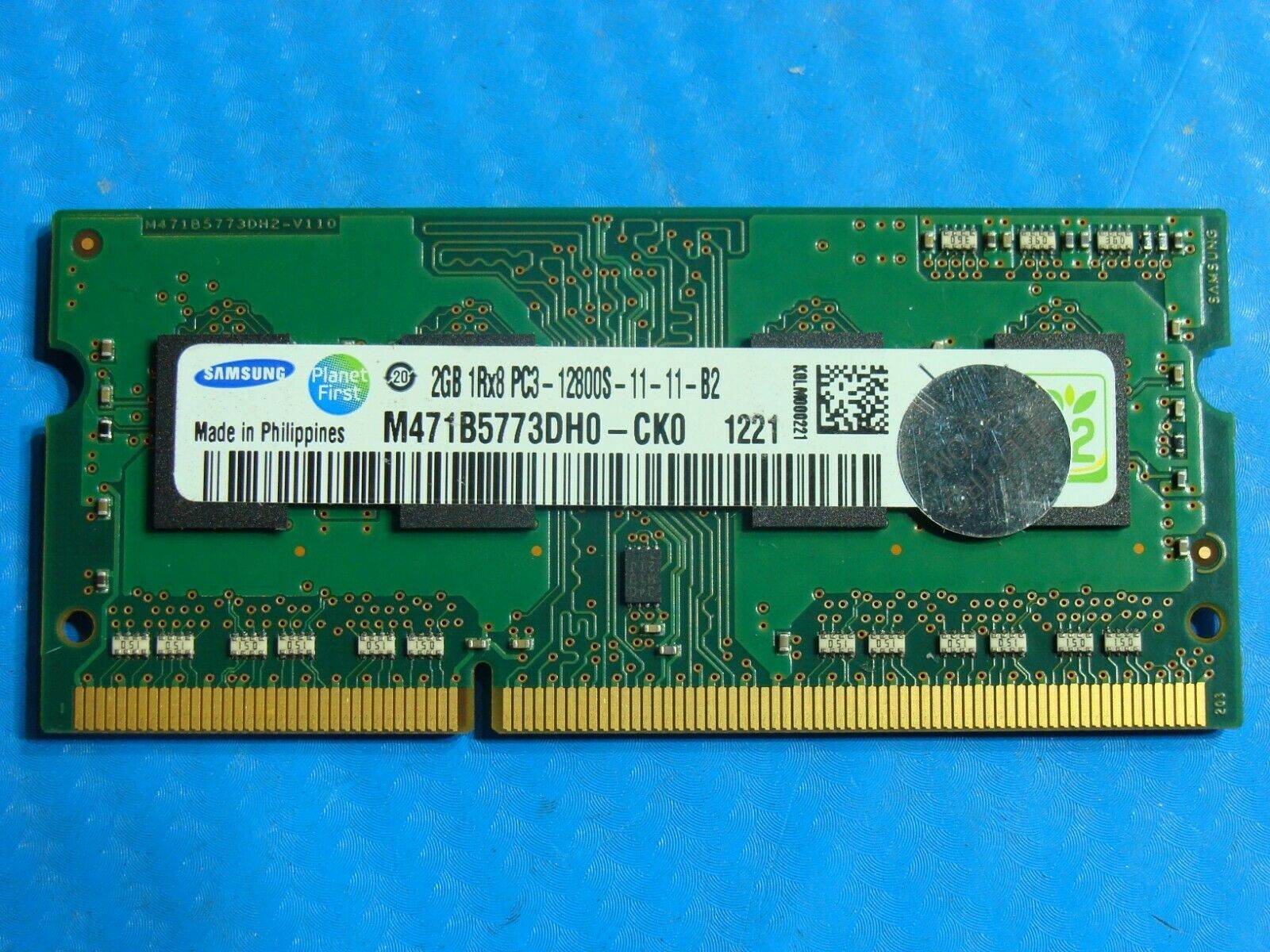 Apple A1278 Laptop Samsung 2GB Memory RAM PC3-12800S-11-11-B2 M471B5773DH0-CK0 - Tested Computer Laptop Parts
