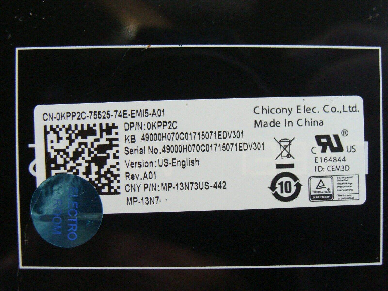 Dell Inspiron 15.6” 15 3567 Genuine Laptop US Keyboard KPP2C 490.00H07.0C01 - Tested Computer Laptop Parts