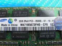 Toshiba L645D-S4056 Laptop Samsung 2GB Memory PC3-8500S-07-10-F2 M471B5673FH0-CF - Tested Computer Laptop Parts