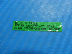 HP 14-dq0032dx 14" Genuine Laptop DC IN Power Jack w/Cable 799735-Y51