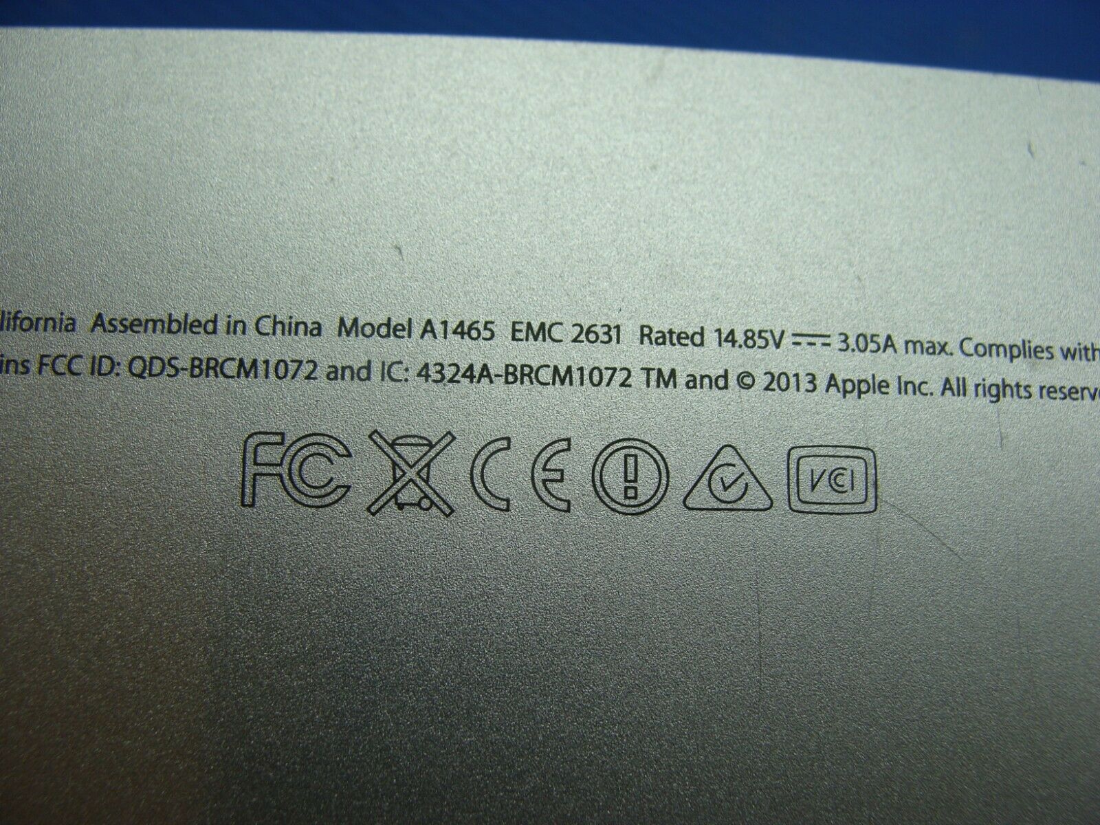 Macbook Air A1465 MD711LL/A MD712LL/A Mid 2013 11