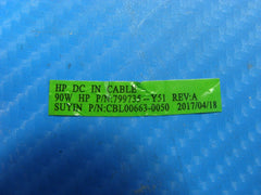 HP Pavilion x360 14m-ba013dx 14" Genuine DC IN Power Jack w/Cable 799735-Y51 