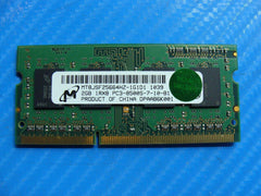 MacBook A1286 So-Dimm Micron 2GB Memory Ram PC3-8500S MT8JSF25664HZ-1G1D1 - Tested Computer Laptop Parts