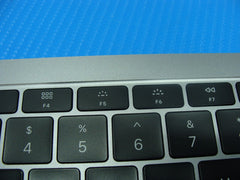 MacBook Air A1932 2018 MRE82LL/A 13" Top Case Palmrest NO Battery Gray 661-12592