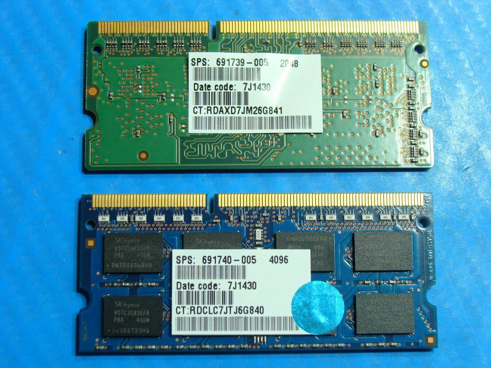 HP m6-k022dx 6GB (2GB+4GB) PC3L-12800S SO-DIMM Memory RAM HMT351S6EFR8A-PB - Tested Computer Laptop Parts