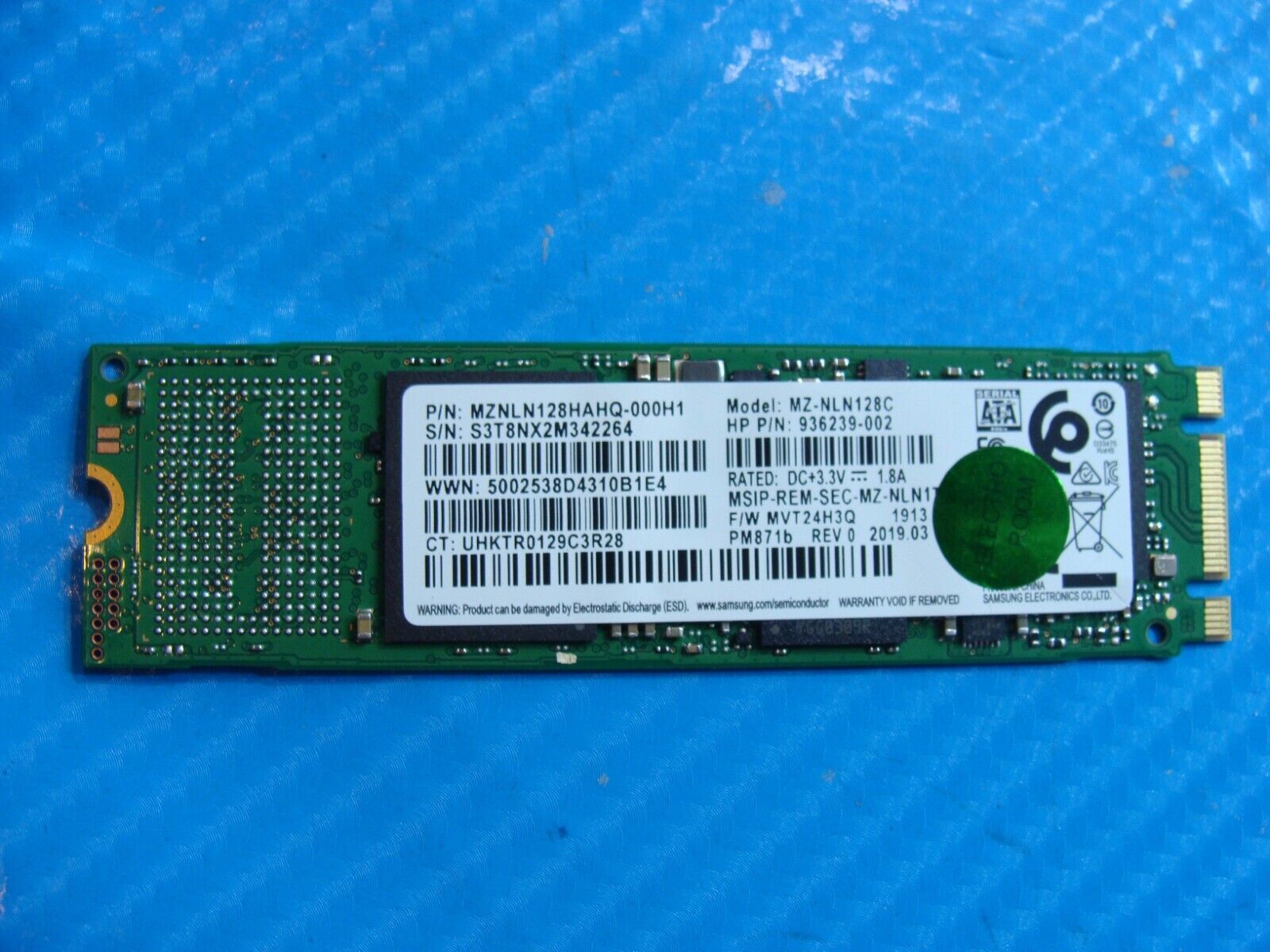 HP 14m-dh0003dx Samsung 128GB SATA M.2 SSD Solid State Drive MZNLN128HAHQ-000H1