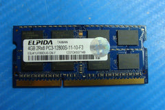MacBook A1278 Elpida 4Gb 2Rx8 Memory Ram So-Dimm pc3-12800s ebj41uf8bdu0-gn-f - Tested Computer Laptop Parts