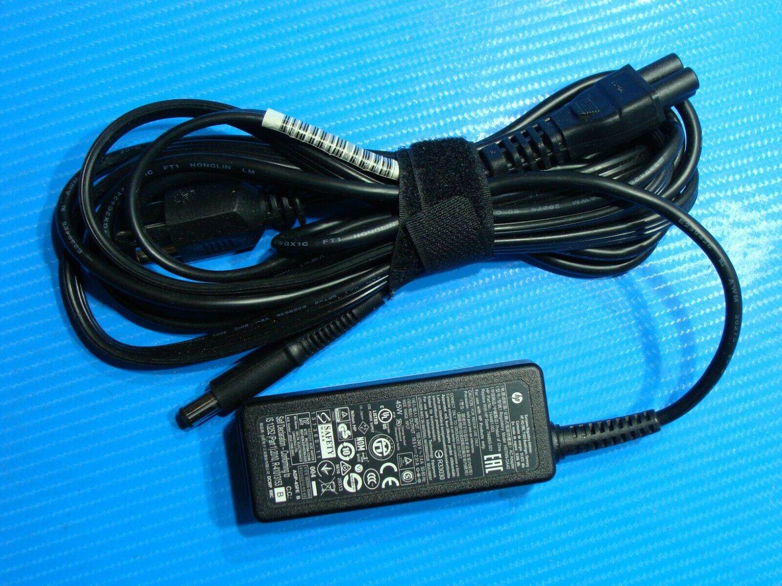 Genuine HP AC Power Adapter Charger 45w P/N 744481-003 19.5V 2.31A - Tested Computer Laptop Parts