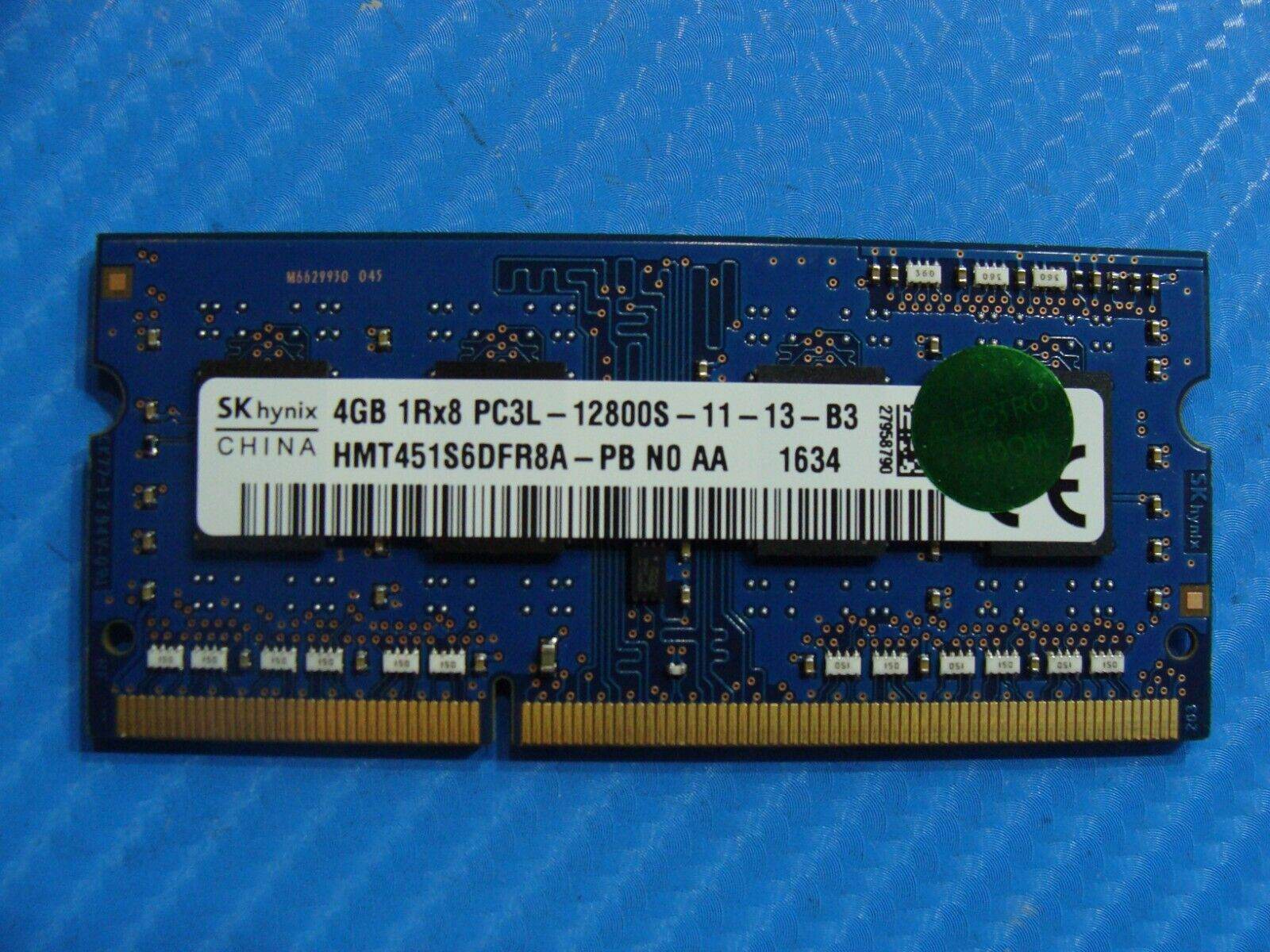 Dell 15 3552 SK hynix SO-DIMM 4Gb Memory Ram PC3L-12800S HMT451S6DFR8A-PB - Tested Computer Laptop Parts
