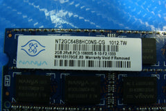 Acer 7741z-5731 Nanya 2GB 2Rx8 PC3-10600S SO-DIMM Memory RAM NT2GC64B8HC0NS-CG Tested Laptop Parts - Replacement Parts for Repairs