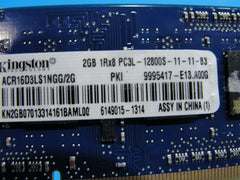 Acer Aspire 11.6" V5-122P-0643 Kingston SO-DIMM RAM Memory 2GB PC3L-12800S Tested Laptop Parts - Replacement Parts for Repairs
