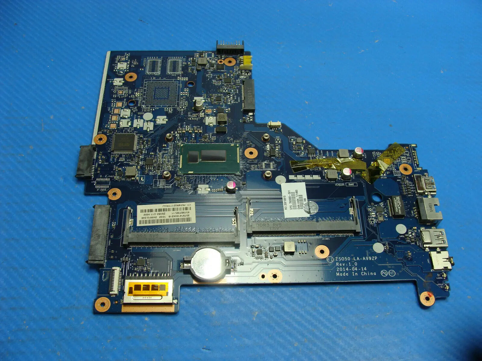 HP 15-r110dx 15.6" Genuine Laptop i5-4210U Motherboard 760968-501 LA-A992P HP